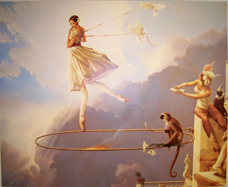 Michael Parkes Thesday Chid painting - 2011 Michael Parkes Thesday Chid art painting